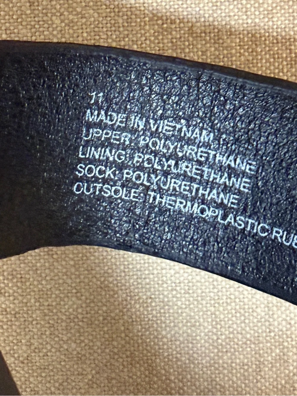 American Eagle Outfitters Black Double-Strap Leather Slide Sandals -Size 11